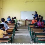 School classes reopened with social distancing
