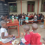 Children at mealtime
