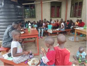 Children at mealtime